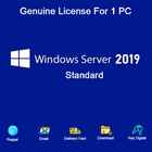 De Sleutel van de Windows Server 2019 Standardvergunning verzendt per E-mail het Softwaresysteem van 2019