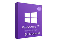 De Pro Professionele Kleinhandelssleutel van de 5 Gebruikersactivering van Windows 7